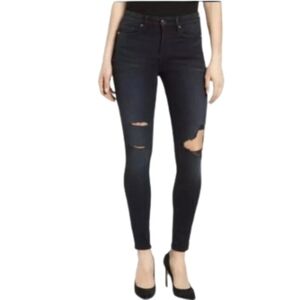 Good American Distressed High-Rise Good Legs Jeans